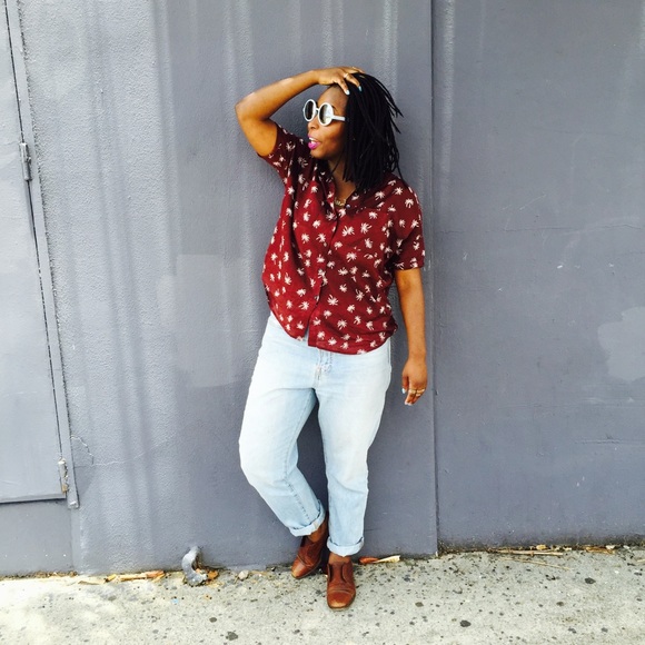 Madewell Palm tree Courier Shirt - Picture 6 of 6